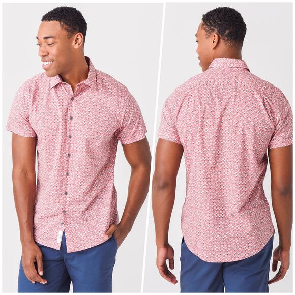 Rodd & Gunn | Men | Mclaren Park Short Sleeve Sports FIt Button Up Shirt | Large - Picture 11 of 12